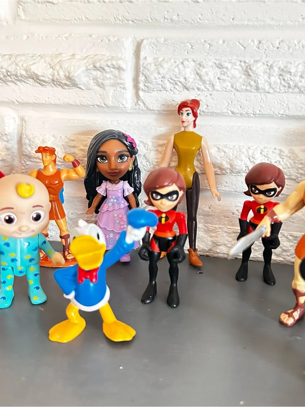 Disney Pixar Action Figures Lot Of 15 Hercules Mickey Princesses Agnes  2”-3.75”